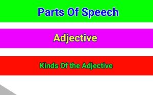 Adjective and Kinds of Adjective