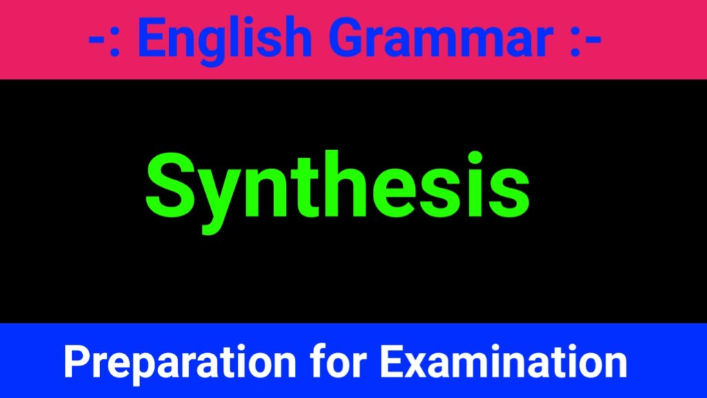 Synthesis of Sentences